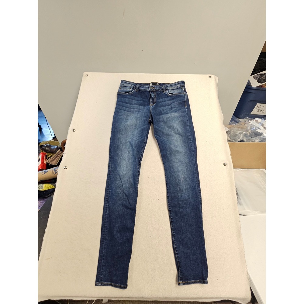 Kut from the Kloth Toothpick Skinny Jeans Dark Wash Denim Size 14 RN 58539